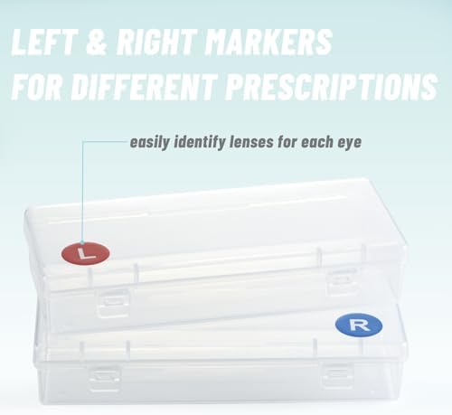 Estuche Organizador de Lentes de Contacto JynJyn, 2 Piezas, Portátil, Almacena 30 Lentes Cada Uno, Ideal para Lentes Desechables Diarios - imagen 4