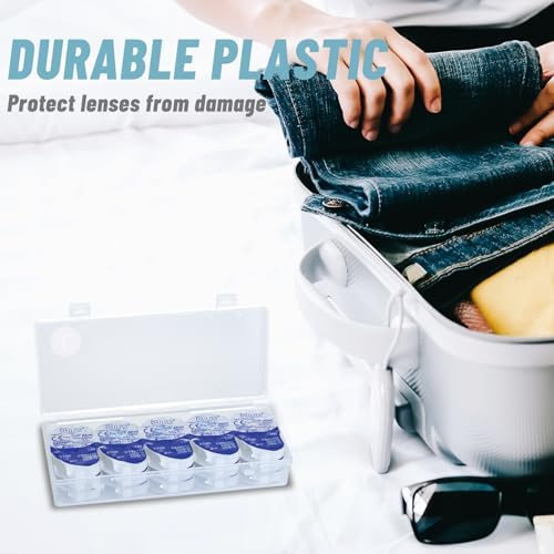 Estuche Organizador de Lentes de Contacto JynJyn, 2 Piezas, Portátil, Almacena 30 Lentes Cada Uno, Ideal para Lentes Desechables Diarios - imagen 7