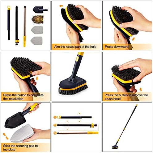 Esponjas de Limpieza Yocada para Fregado de Baño y Cocina, 3 Piezas, Antirayaduras y Reutilizables, Tecnología Antigrasa, FSZ037 - imagen 3