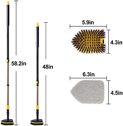 Esponjas de Limpieza Yocada para Fregado de Baño y Cocina, 3 Piezas, Antirayaduras y Reutilizables, Tecnología Antigrasa, FSZ037 - imagen 6