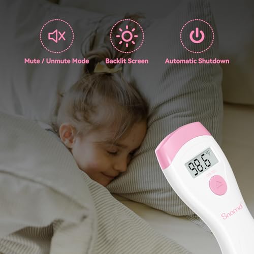 Termómetro Digital Sin Contacto Snomd, Termómetro Infrarrojo 2 en 1 para Adultos, Niños y Bebés con Alarma de Fiebre y Lectura Instantánea, Precisión - imagen 7