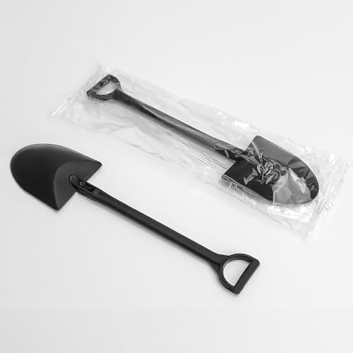 100 PZS Cucharas Mini Pala para Postres, Empaque Individual, Cucharas de Plástico Negro para Fiesta o Reunión Familiar - imagen 3