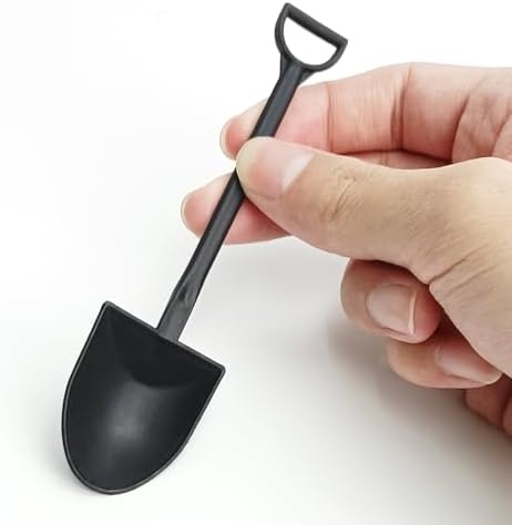 100 PZS Cucharas Mini Pala para Postres, Empaque Individual, Cucharas de Plástico Negro para Fiesta o Reunión Familiar - imagen 7