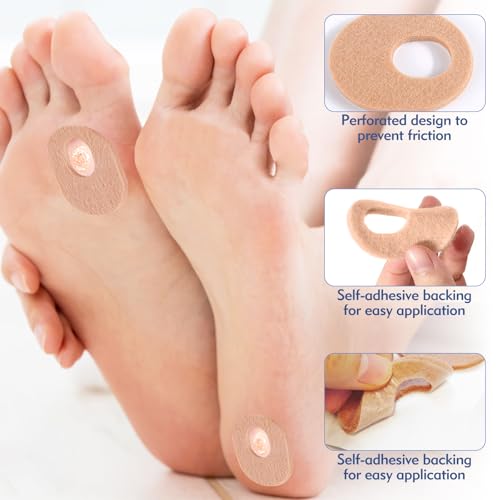 FLATRI 54 Piezas de Almohadillas para Dedos, Almohadillas Ovaladas Autoadhesivas Impermeables, Protectores para Callos para Hombres y Mujeres - imagen 3