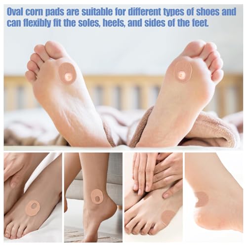 FLATRI 54 Piezas de Almohadillas para Dedos, Almohadillas Ovaladas Autoadhesivas Impermeables, Protectores para Callos para Hombres y Mujeres - imagen 5