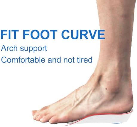 Plantillas Elevadoras para Sneakers de Hombre - 3 Pares, Soporte Arco Ortopédico para Aliviar Tendinitis de Aquiles, Pies Planos y Molestias en los - imagen 5
