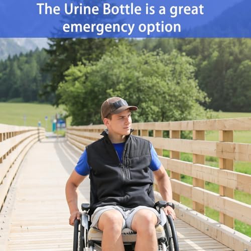 Botella de Orina Unisex para Hombres y Mujeres, 1200ML, a Prueba de Derrames, Portátil, con Tapa de Rosca y Embudo, Ideal para Viajes y Personas - imagen 6