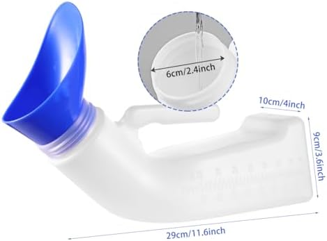 Botella de Orina Unisex para Hombres y Mujeres, 1200ML, a Prueba de Derrames, Portátil, con Tapa de Rosca y Embudo, Ideal para Viajes y Personas - imagen 8
