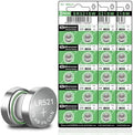 Baterías de Reloj hunbath 30 Paquetes SR521SW 379, 1.55V LR521 AG0, Baterías Alcalinas de Botón para Relojes - imagen 1