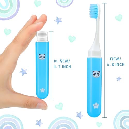 CHENGU Set de 8 Cepillos de Dientes Suaves de Viaje Mini Portátiles con Estuche, Cepillos de Camping para Hogar, Escuela y Viajes, 4 Colores - imagen 2