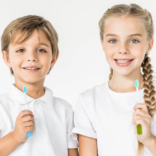 CHENGU Set de 8 Cepillos de Dientes Suaves de Viaje Mini Portátiles con Estuche, Cepillos de Camping para Hogar, Escuela y Viajes, 4 Colores - imagen 7