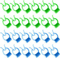 Kit de 24 Clips Nasales para Detener Sangrados, Antisnoring y Emergencias - Clips de Plástico para Natación (Verde, Azul) - imagen 1