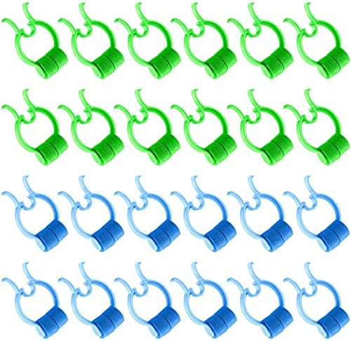 Kit de 24 Clips Nasales para Detener Sangrados, Antisnoring y Emergencias - Clips de Plástico para Natación (Verde, Azul) - imagen 1