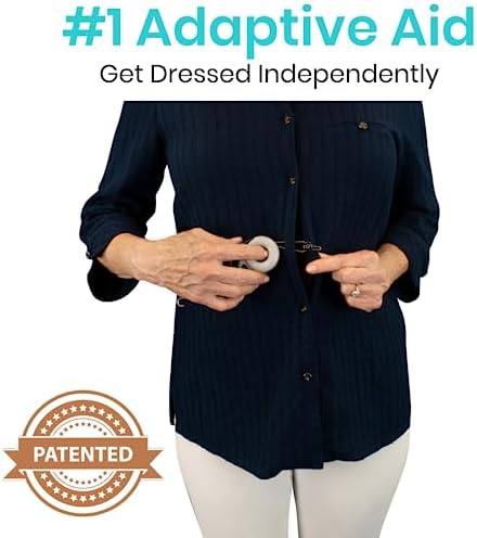 Gancho de botón Vive con agujero para el dedo - Asistente para cerrar cremalleras - Herramienta de ayuda para vestirse - Dispositivo para artritis y - imagen 6