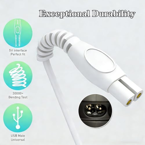 Cargador para irrigador dental Philips Sonicare 3000 2000 1000, cable de reemplazo compatible con Power Flosser - imagen 5