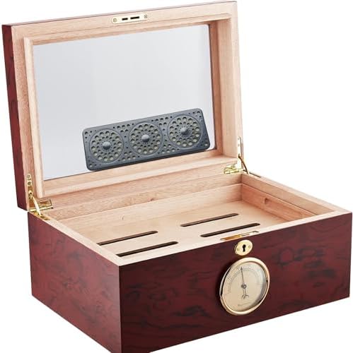 Humidificadores para Cigarros ZrCoin, Paquete de 2, Rectángulo Negro, Humidor con Ventanas Triples, Mantiene la Humedad y Frescura - imagen 7
