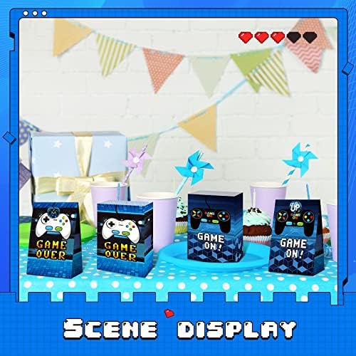 Pajean 24 Pzs Bolsa de Regalo para Juegos, Suministros para Fiesta de Videojuegos, Favor de Fiesta Gamer con 30 Pzs de Stickers para Decoraciones de - imagen 4