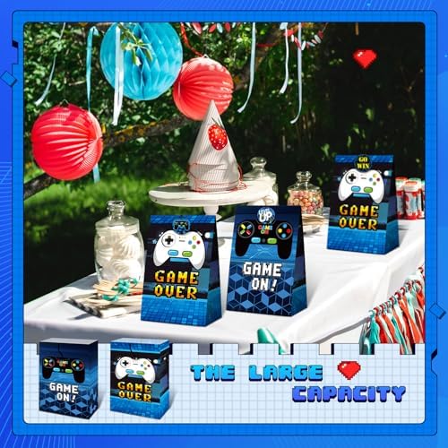 Pajean 24 Pzs Bolsa de Regalo para Juegos, Suministros para Fiesta de Videojuegos, Favor de Fiesta Gamer con 30 Pzs de Stickers para Decoraciones de - imagen 5