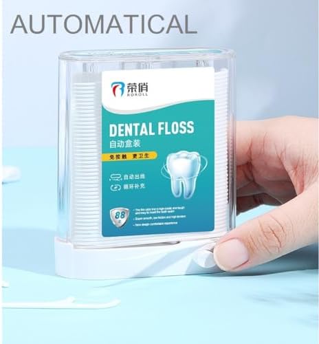 Palillos de Hilo Dental, Flossers para Adultos, 1 estuche recargable y 3 estuches portátiles, 442 piezas (Blanco) - imagen 2