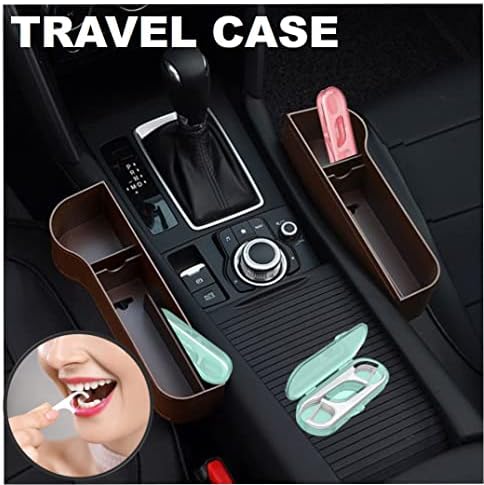 Palillos de Hilo Dental, Flossers para Adultos, 1 estuche recargable y 3 estuches portátiles, 442 piezas (Blanco) - imagen 5