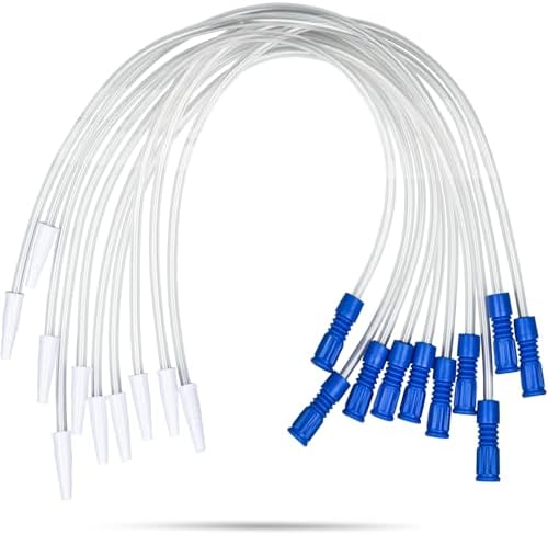 VWJ Paquete de 10 Tubos de Extensión de 20 Pulgadas para Bolsa de Pierna – Manguera de Drenaje Flexible y Libre de Látex con Conector – Ajuste - imagen 1