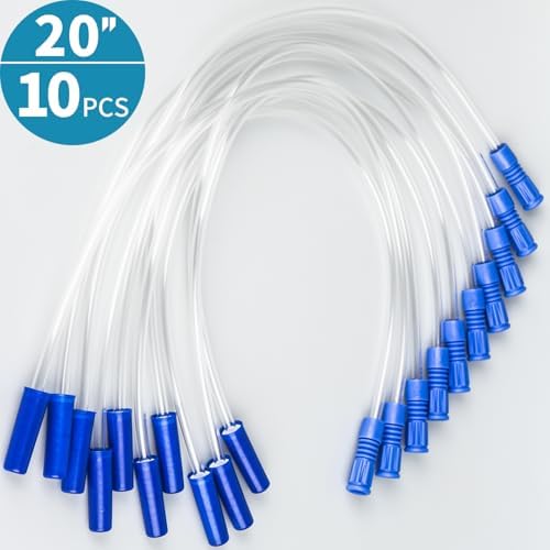 VWJ Paquete de 10 Tubos de Extensión de 20 Pulgadas para Bolsa de Pierna – Manguera de Drenaje Flexible y Libre de Látex con Conector – Ajuste - imagen 5