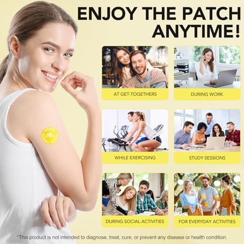 Parche ZIXBMHYJ de Dopamina Extra Fuerte, Apoyo para el Ánimo y la Positividad, Fórmula a Base de Plantas, Parche Vegano para Hombres y Mujeres, - imagen 3