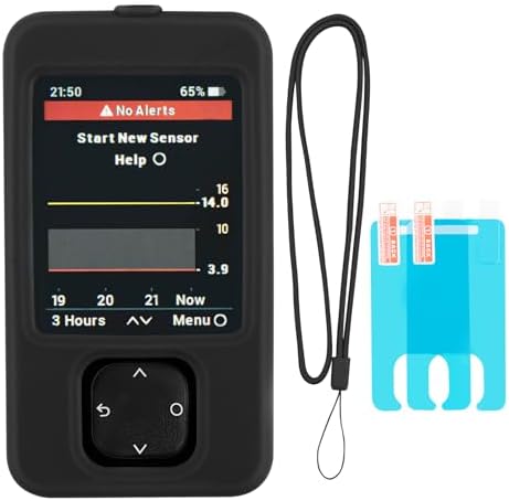Funda para Receptor Dexcom G7 con Lanyard y 2 Protectores de Pantalla (Negra) - imagen 1