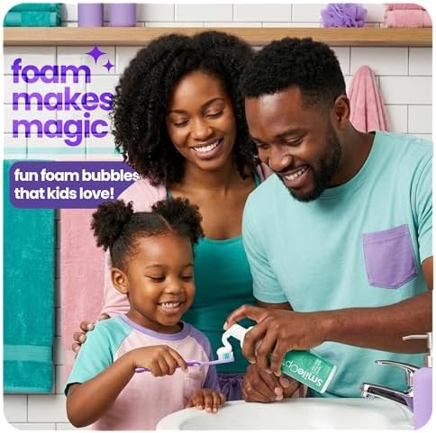Smile Optics Pasta de Dientes Espumosa Mint Magic para Niños - Pasta Dental Blanqueadora Sin Flúor - Fórmula Suave para Sonrisas Más Brillantes - imagen 2