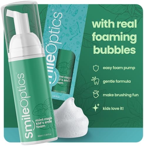 Smile Optics Pasta de Dientes Espumosa Mint Magic para Niños - Pasta Dental Blanqueadora Sin Flúor - Fórmula Suave para Sonrisas Más Brillantes - imagen 4