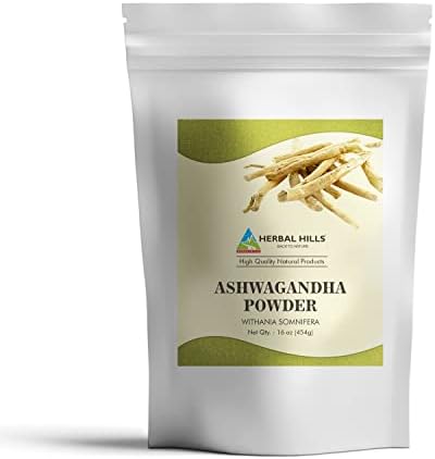 Polvo de Ashwagandha HERBAL HILLS Withania Somnifera Suplemento Herbal 1 Libra Paquete de 1 - imagen 1