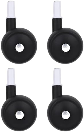 Ruedas de Repuesto para Andadores de Bebé, 4 Piezas, Ruedas Universales Negras de Plástico para Carritos y Andadores de Aprendizaje - imagen 1
