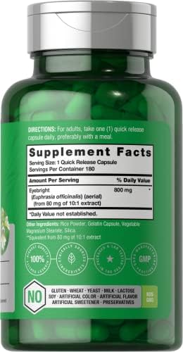 Suplemento Herbal Eyebright de Horbäach | 180 Cápsulas | Sin OGM, Libre de Gluten - imagen 2