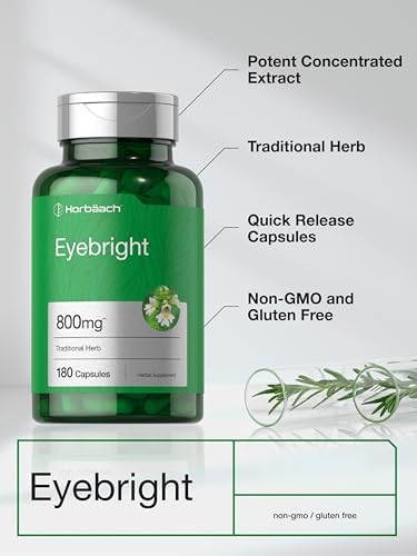 Suplemento Herbal Eyebright de Horbäach | 180 Cápsulas | Sin OGM, Libre de Gluten - imagen 3