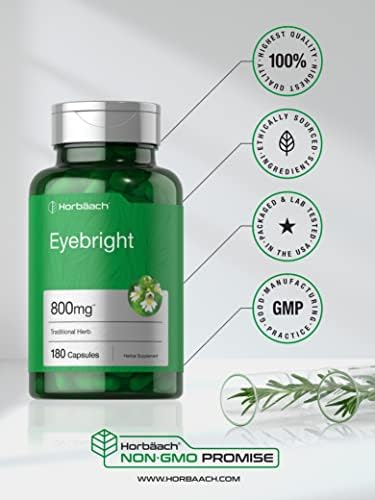 Suplemento Herbal Eyebright de Horbäach | 180 Cápsulas | Sin OGM, Libre de Gluten - imagen 5