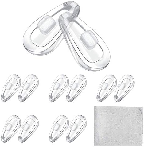 Almohadillas de nariz para gafas, 6 pares de silicona suave de 15mm, almohadillas de aire para gafas - imagen 1