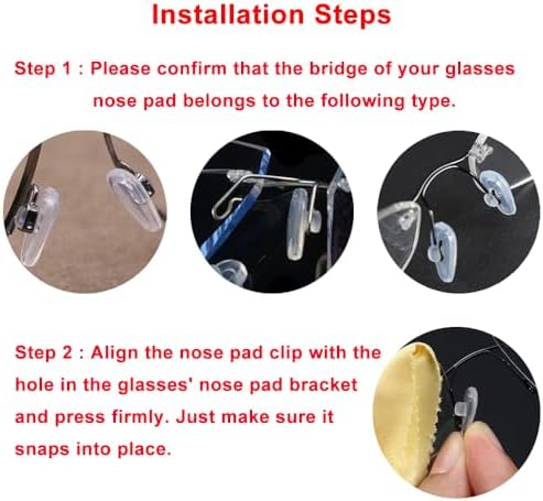 Almohadillas de nariz para gafas, 6 pares de silicona suave de 15mm, almohadillas de aire para gafas - imagen 5