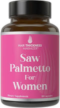 Suplemento para el Crecimiento del Cabello de Mujeres con Saw Palmetto, Biotina, Zinc, Cobre y Vitamina D - Vitaminas Veganas y No GMO - imagen 1