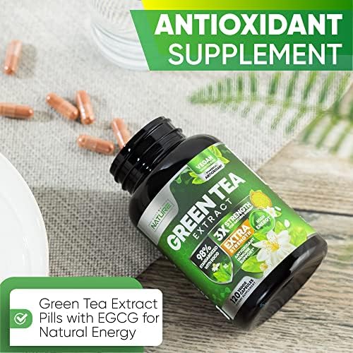 Extracto de Té Verde Built by Nature 1000mg – Suplemento de Alta Potencia con 98% Polifenoles, 75% Catequinas y 45% EGCG – Energía Natural – No GMO – - imagen 5