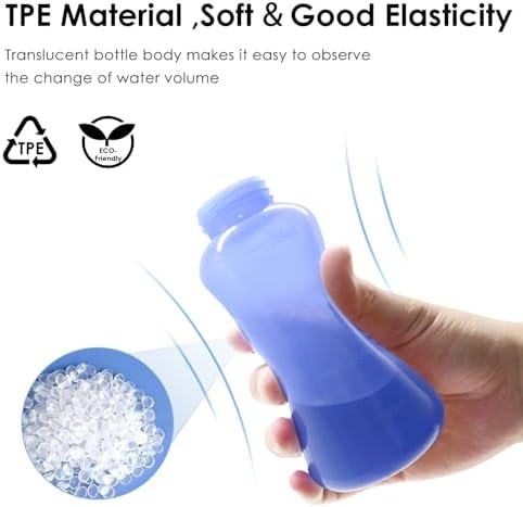 Botella Peri Postparto RUFCRIL 350ml, Bidet Portátil Invertido con Bolsa, TPE Hervible y Doble Anillo a Prueba de Fugas, para Recuperación Perineal y - imagen 2