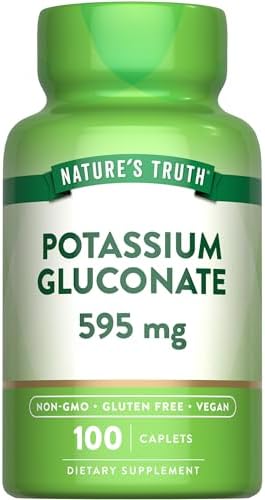 Potasio Gluconato de Nature's Truth 595mg | 100 Tabletas | Suplemento Vegano, Sin OGM, Libre de Gluten - imagen 1