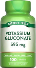 Potasio Gluconato de Nature's Truth 595mg | 100 Tabletas | Suplemento Vegano, Sin OGM, Libre de Gluten - imagen 1