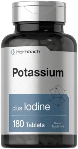 Suplemento de Cloruro de Potasio Horbäach | Con Yodo | 180 Tabletas Vegetarianas | Sin OGM y Sin Gluten - imagen 1