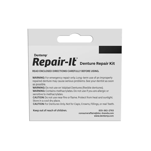 Kit de Reparación de Dentaduras Dentist On Call Repair-It, Sin Zinc, 1 kit - imagen 3