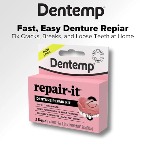 Kit de Reparación de Dentaduras Dentist On Call Repair-It, Sin Zinc, 1 kit - imagen 5