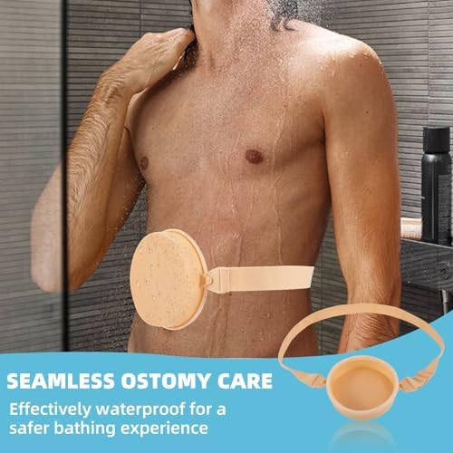 Cubierta de Ducha para Ostomía JFHNMLW, Protector Impermeable para Colostomía e Ileostomía, Ajustable, Color Amarillo, Suministros para Ostomía - imagen 4