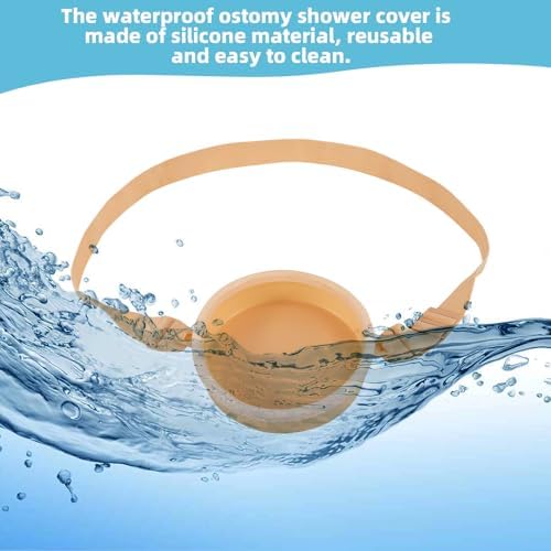 Cubierta de Ducha para Ostomía JFHNMLW, Protector Impermeable para Colostomía e Ileostomía, Ajustable, Color Amarillo, Suministros para Ostomía - imagen 6