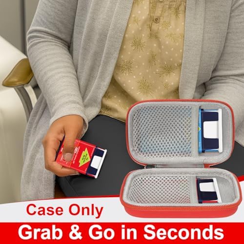 Funda Klawdsky Auvi Q, Bolsa de Emergencia Portátil para 2 Autoinyectores Auvi-Q, Inhalador, Spray Nasal, Medicina para Alergias, ros Auxilios, - imagen 3