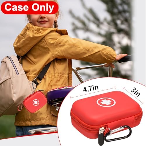 Funda Klawdsky Auvi Q, Bolsa de Emergencia Portátil para 2 Autoinyectores Auvi-Q, Inhalador, Spray Nasal, Medicina para Alergias, ros Auxilios, - imagen 5