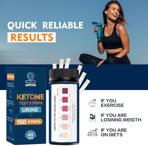 Tiras de Prueba de Cetonas DIPSTIK, 150 Tiras para Análisis de Orina Keto, Resultados Rápidos y Confiables en Casa - imagen 5